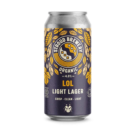 Stroud Brewery 'LOL' Light Organic Lager (44cl Can)